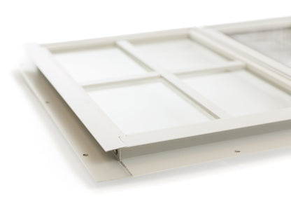 14" x 27" J-Lap Sliding Shed Window | Tempered Glass, Screened, Rustproof Frame
