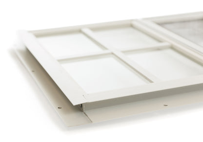 18" x 23" J-Lap Sliding Shed Window  |  Tempered Glass, Screened Aluminum Frame