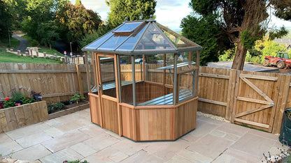Alton Octagonal Wooden Greenhouse Kit