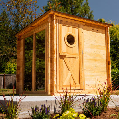 Garden Outdoor Sauna - 8 Person w/ Harvia Spirit Wi-Fi 8kW Heater