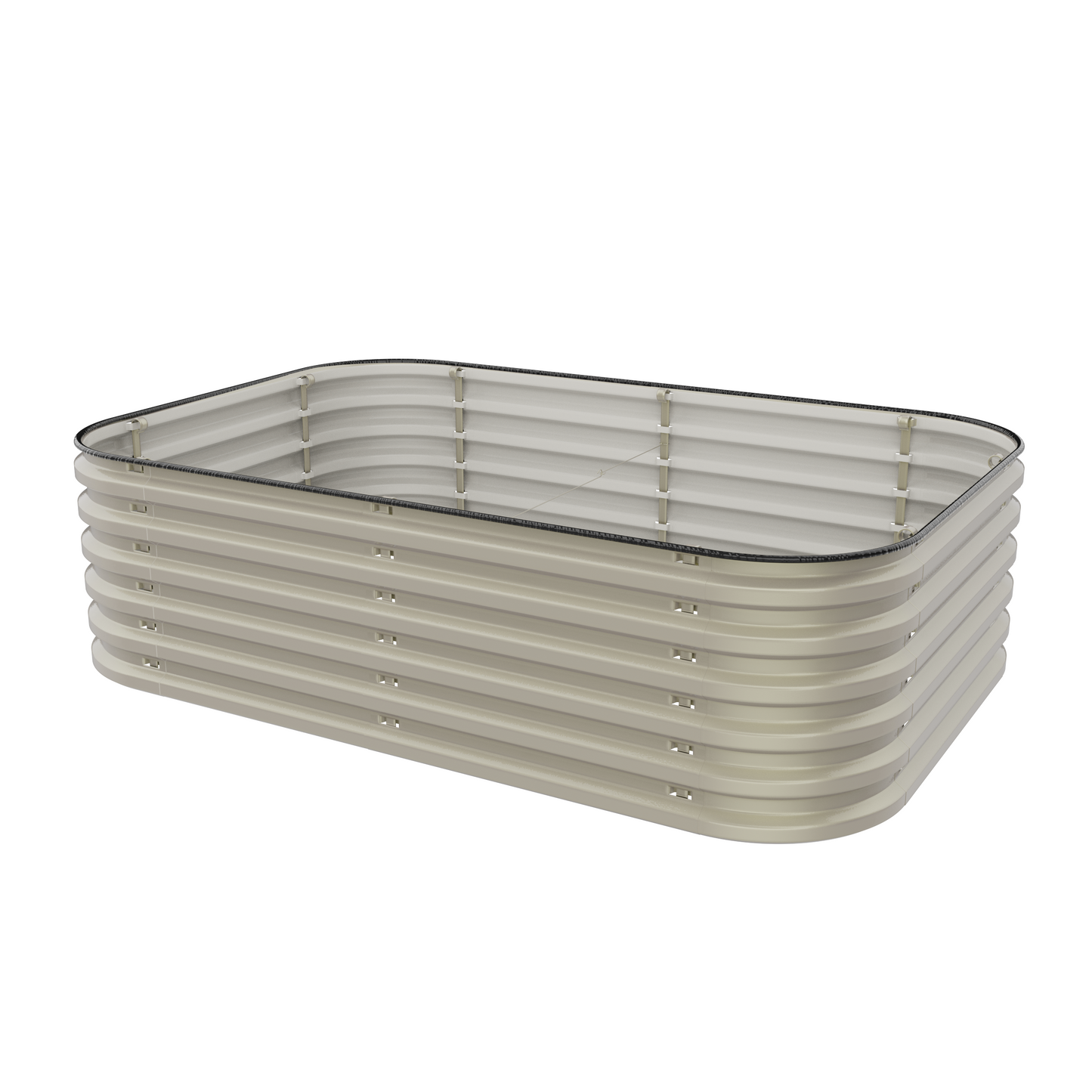 17" Tall 6 In 1 "No Tools Needed" Premium Metal Raised Garden Bed Kit