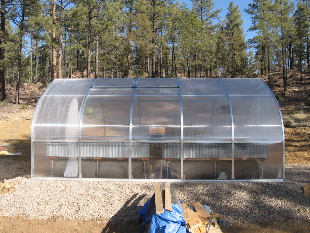 Riga 5 Large Polycarbonate Greenhouse With Foundation Frame