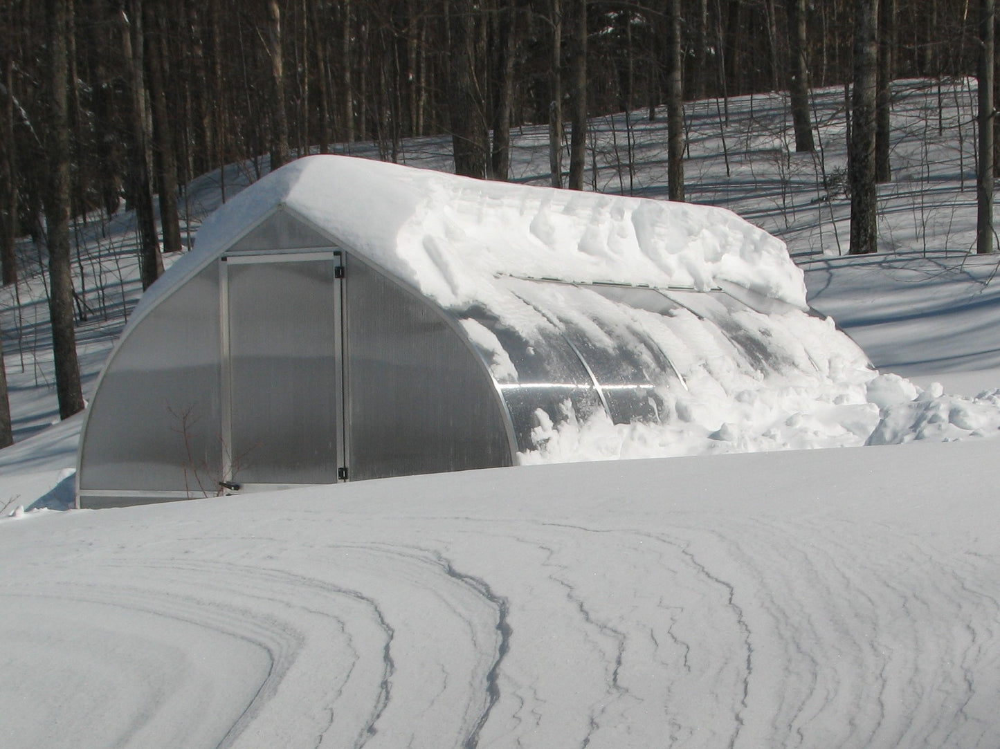 Riga 5 Polycarbonate Greenhouse Heave Snowfall
