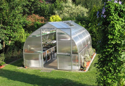 Exaco Riga 4 Polycarbonate Greenhouse Open Door