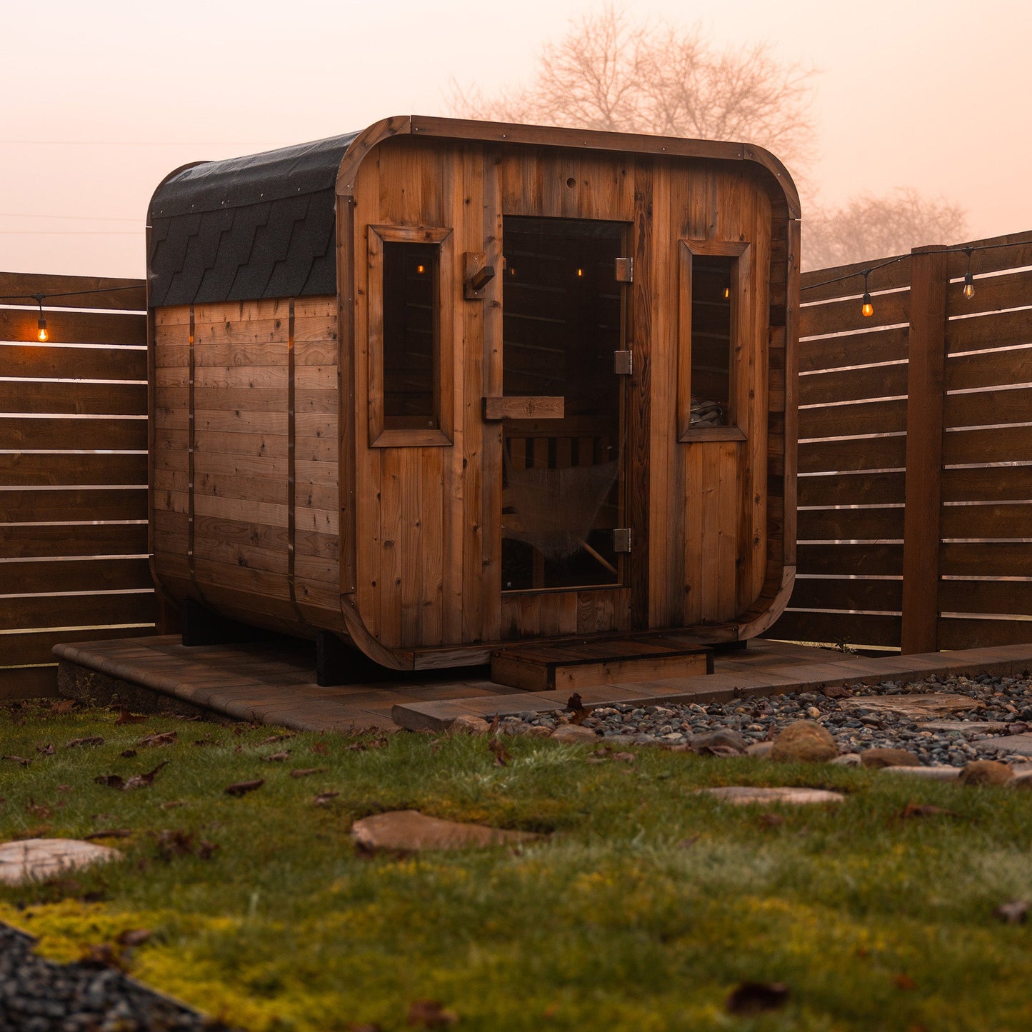 Summit Outdoor Sauna - 6 Person w/ Harvia KIP 8kW Heater