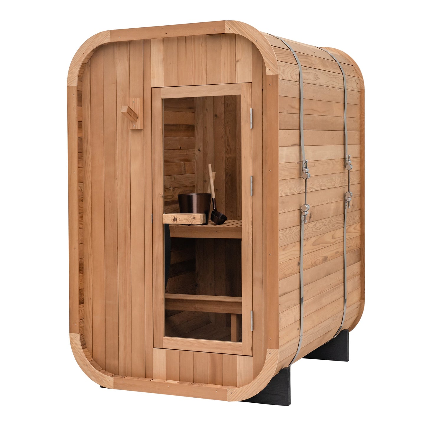 Duo Outdoor Sauna - 2 Person w/ Harvia KIP 8kW Heater