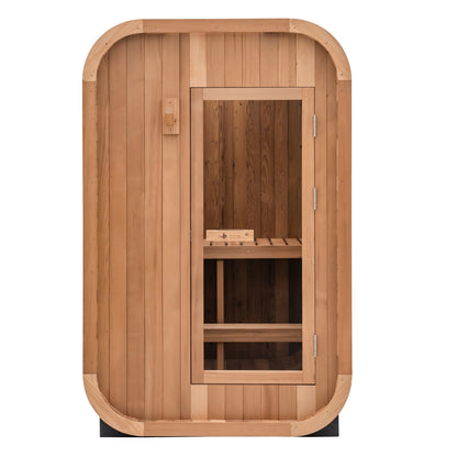 Duo Outdoor Sauna - 2 Person w/ Harvia KIP 8kW Heater