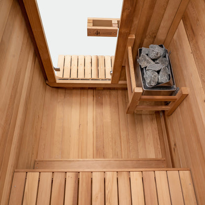 Duo Outdoor Sauna - 2 Person w/ Harvia Wi-Fi 8kW Heater