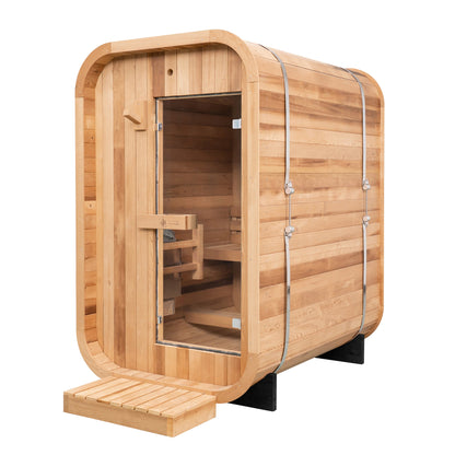 Duo Outdoor Sauna - 2 Person w/ Harvia Spirit Wi-Fi 8kW Heater