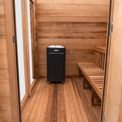 Garden Outdoor Sauna - 8 Person w/ Harvia KIP 8kW Heater