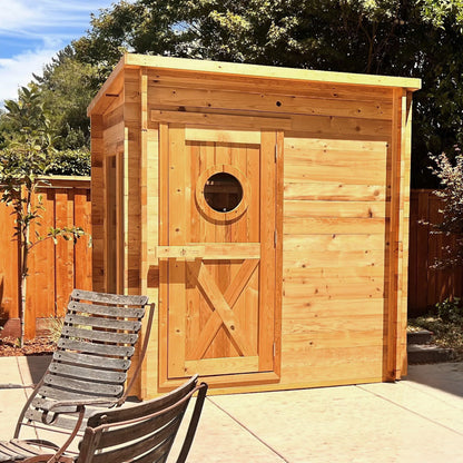 Garden Outdoor Sauna - 8 Person w/ Harvia KIP 8kW Heater