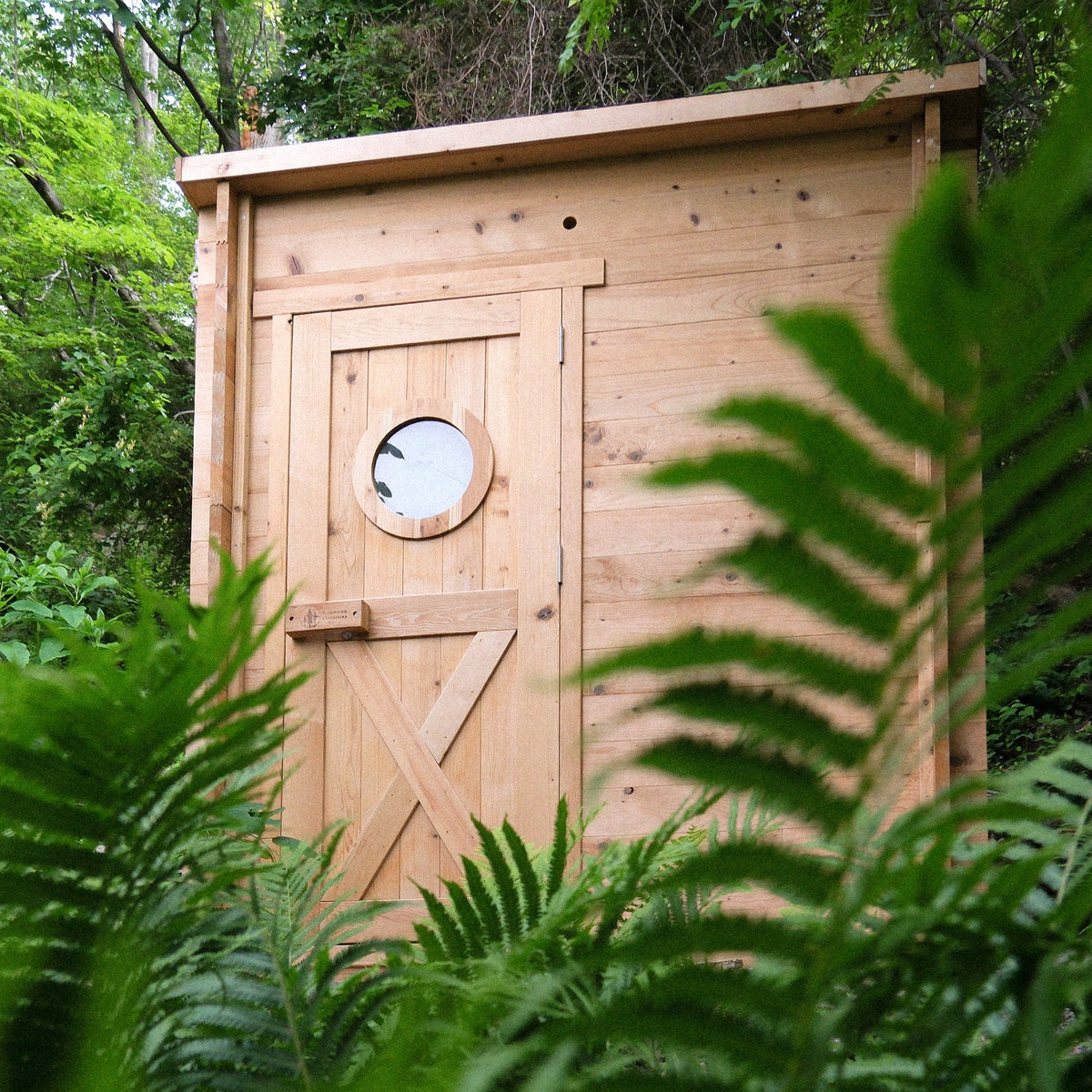 Garden Outdoor Sauna - 8 Person w/ Harvia KIP 8kW Heater