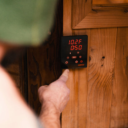 4 Person Outdoor Sauna | The Cabin with Harvia Wi-Fi Heater