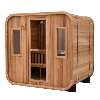 Summit Outdoor Sauna - 6 Person w/ Harvia KIP 8kW Heater