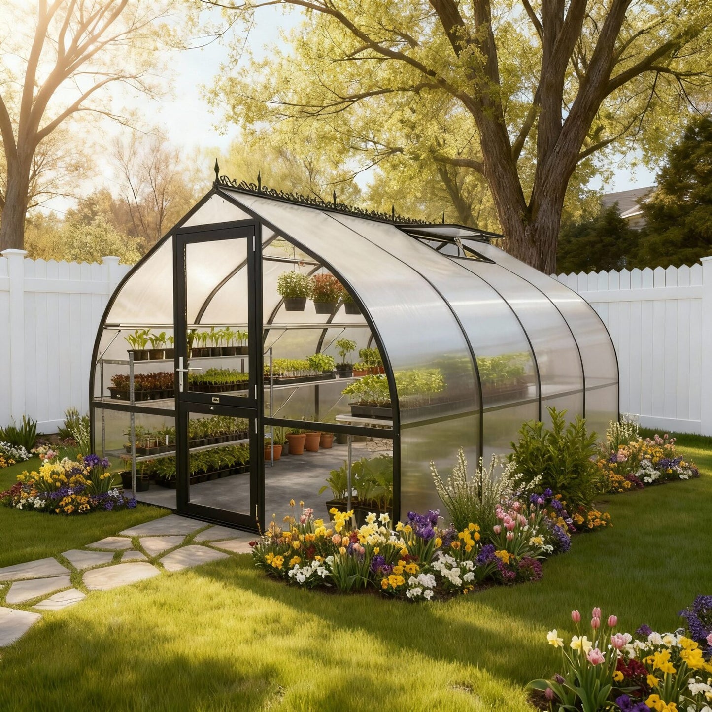 Riga 4 Black Greenhouse | 135 sq. ft.