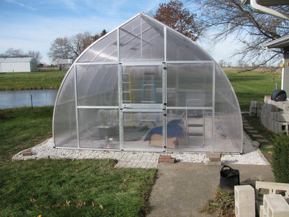 Exaco RIGA Extra Large Polycarbonate Greenhouse 16'5''x14'