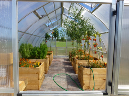 Exaco RIGA Extra Large Polycarbonate Greenhouse 16'5''x14'