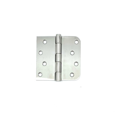 4" x 4" Rounded Corner Stainless Steel Butt Hinge Kit (6 Pack)