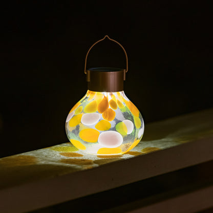Tea Solar Lanterns 5" Handblown Glass
