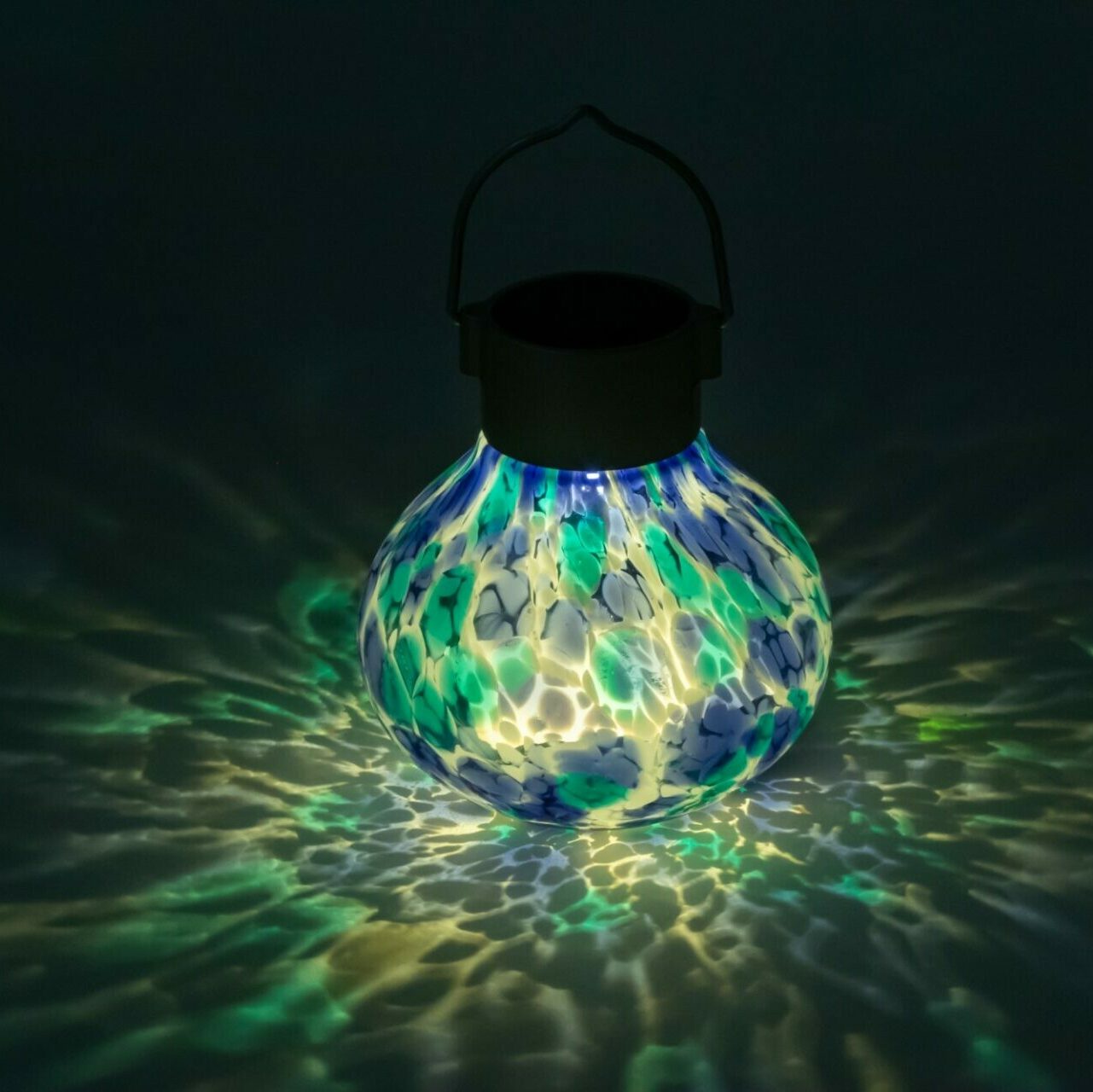 Tea Solar Lanterns 5" Handblown Glass