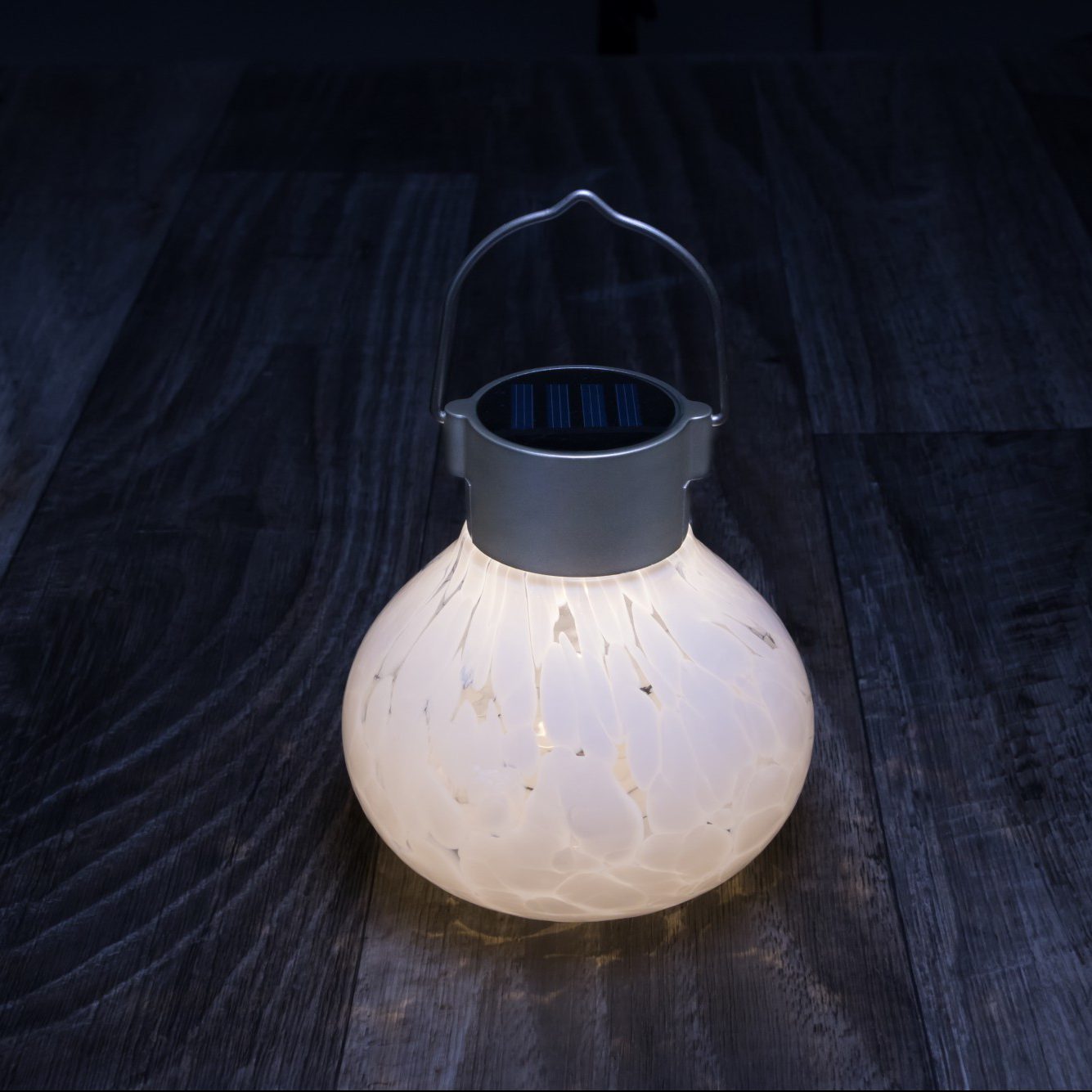 Tea Solar Lanterns 5" Handblown Glass
