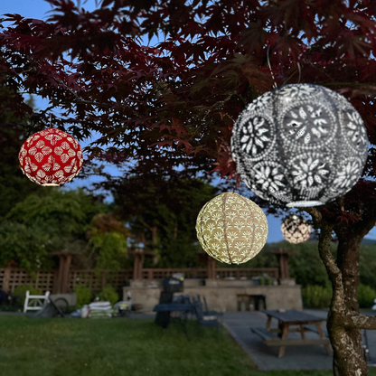 Soji Stella Red White Blue Solar Lantern 3-pack