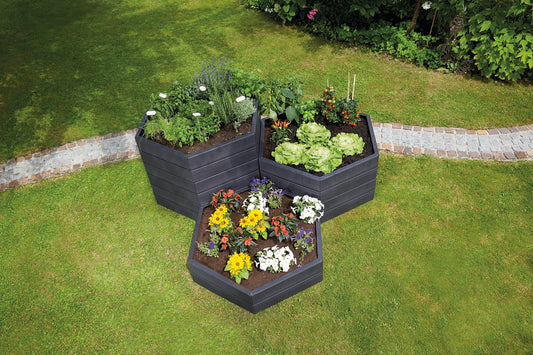 Raised Garden Bed Hexagonal three tier in Colorado