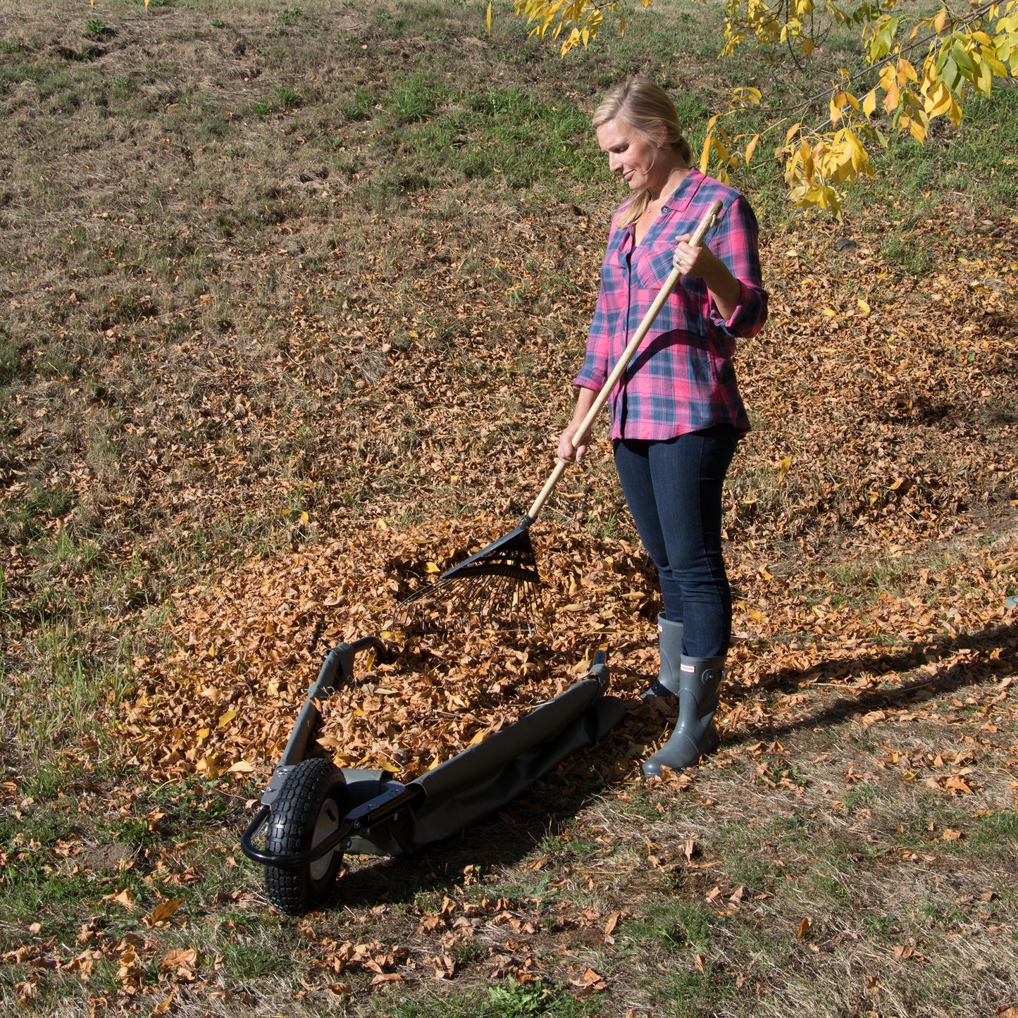 Foldable Garden Cart with leaves from South Table Sheds