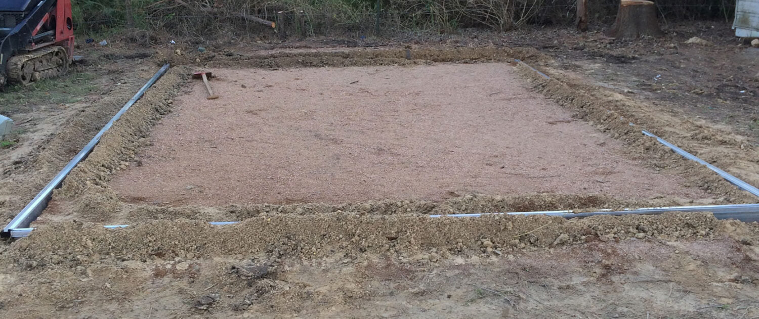 Riga greenhouse foundation frame base