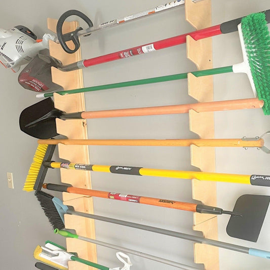 Wall-Mounted Yard Tool Rack - Garage