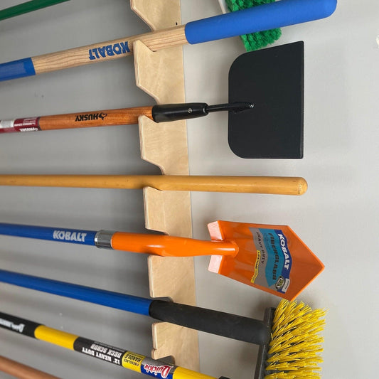Wall-Mounted Yard Tool Rack - Garage