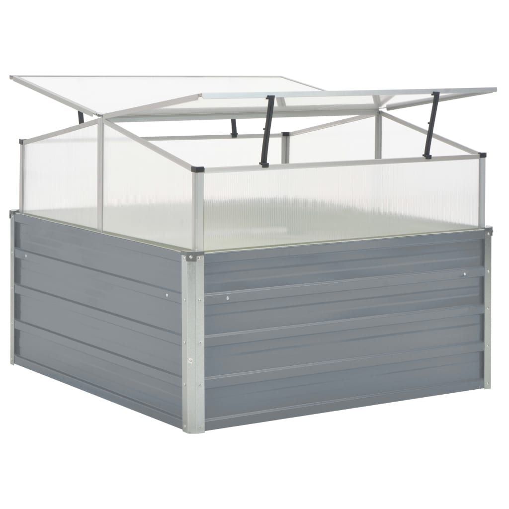 Galvanized Steel Gray Greenhouse