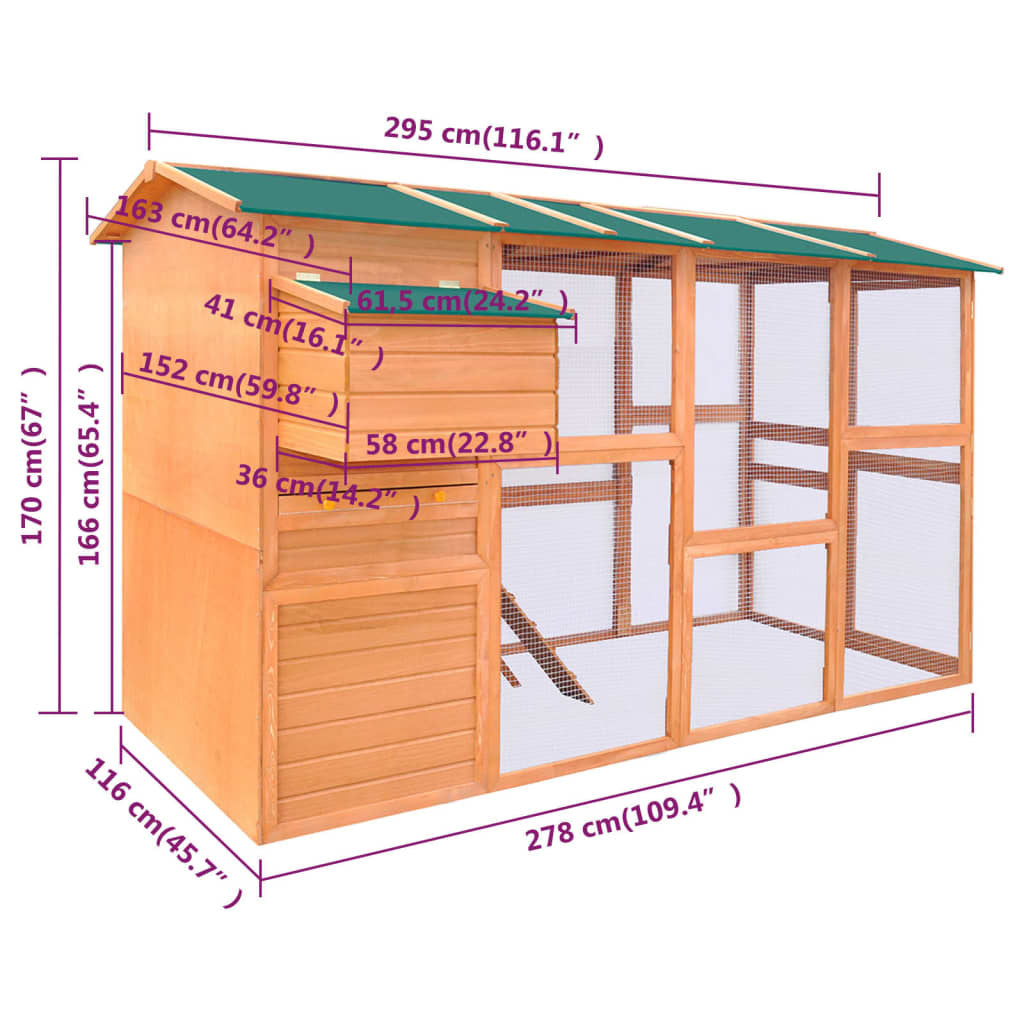 Medium Chicken Coop Wood