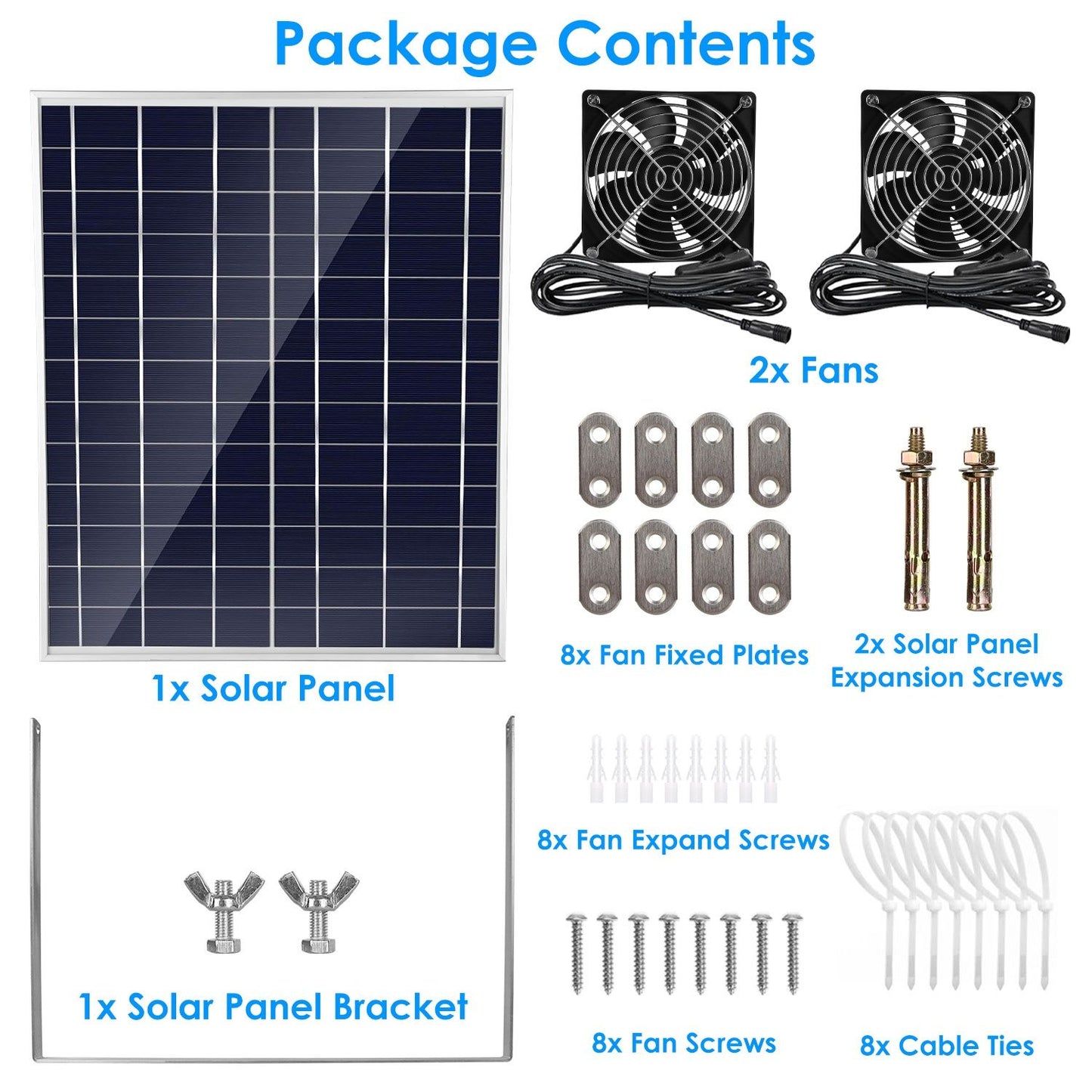 Solar Shed Fan Kit Intake or Exhaust