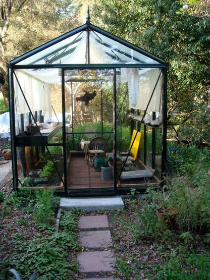 glass greenhouse english-style design 4mm tempered glass Denver Colorado South Table Sheds
