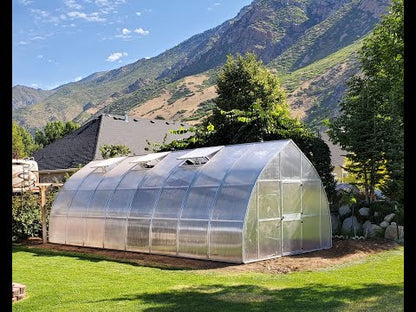 Exaco RIGA Extra Large Polycarbonate Greenhouse 16'5''x14'