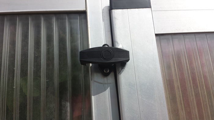 Riga greenhouse sash lock black plastic